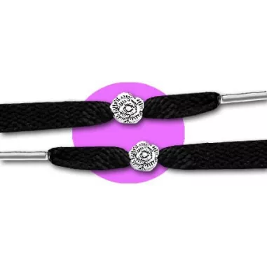 Décorations bijoux de lacets fleurs roses argent femmes en…