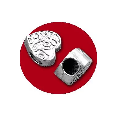 Décorations, bijoux de lacets coeurs amour argentés .vente…