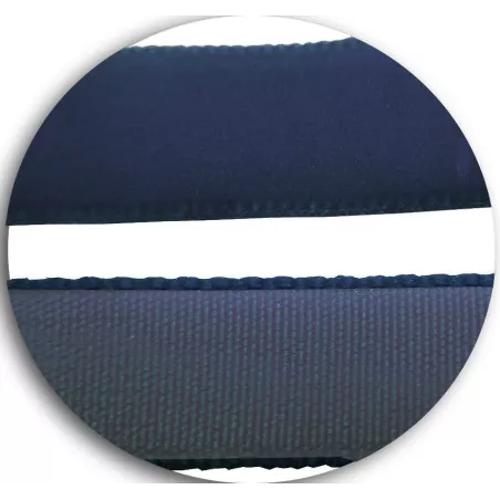 Lacets fins en velours ras&nbsp;marine pour vos chaussures