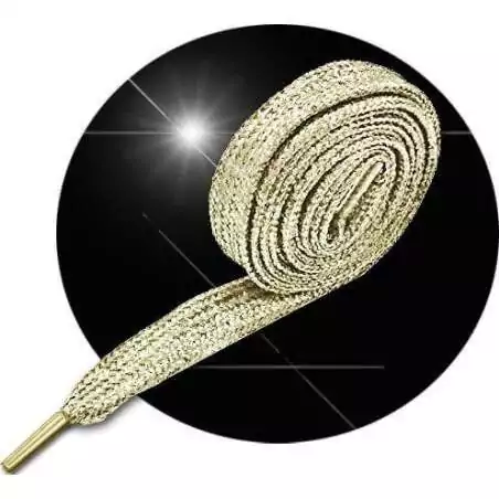 Lacets paillettes brillants champagne pour vos chaussures Lacets paillettes brillants champagne pour vos chaussures