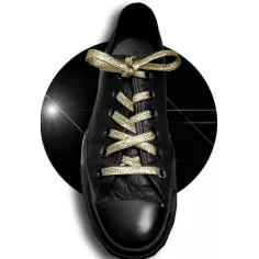 Lacets paillettes brillants champagne pour vos chaussures 2