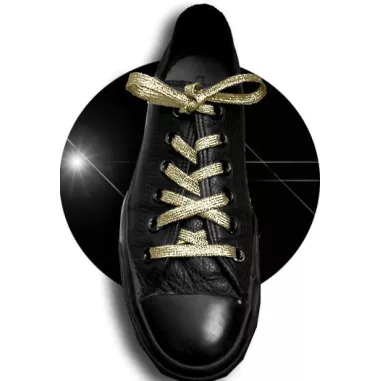 Lacets paillettes brillants champagne pour vos chaussures