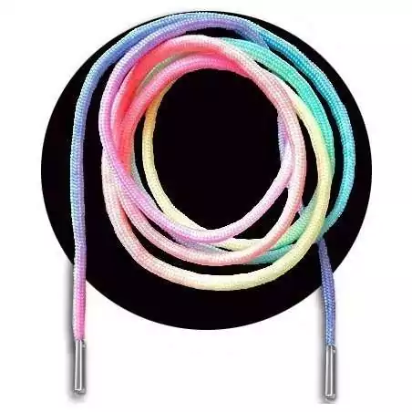 Lacets paracorde rainbow pastel pour vos chaussures Lacets paracorde rainbow pastel pour vos chaussures