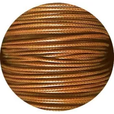 Lacets fins cirés couleur moutarde pour vos chaussures 2