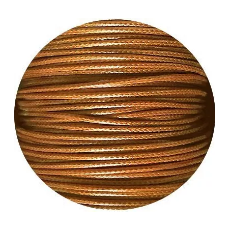 Lacets fins cirés couleur moutarde pour vos chaussures