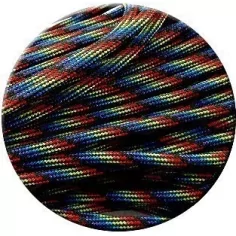 Lacets paracorde noirs & multicolores pour vos chaussures 2