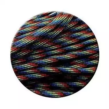 Lacets paracorde noirs & multicolores pour vos chaussures