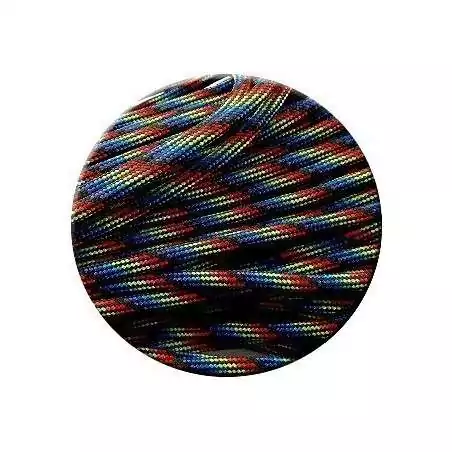 Lacets paracorde noirs & multicolores pour vos chaussures