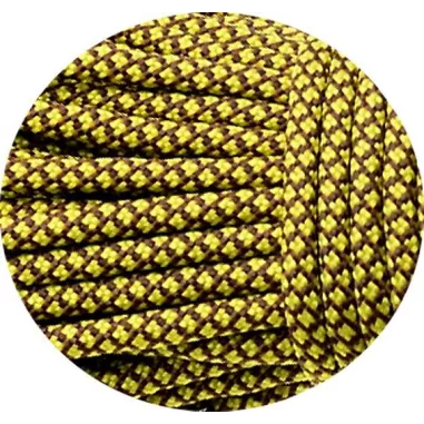 Lacets paracorde effet jaune moutarde pour vos chaussures