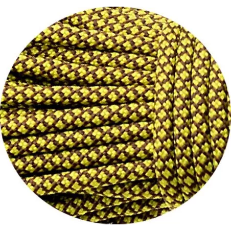 Lacets paracorde effet jaune moutarde pour vos chaussures