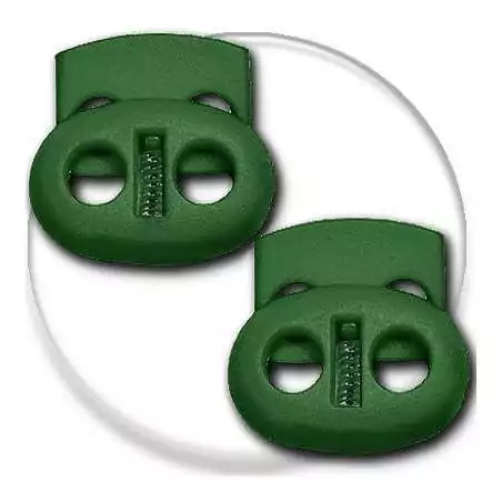 Stoppeurs plats verts foncés pour vos lacets, capuches, sac... Stoppeurs plats verts foncés pour vos lacets, capuches, sac...