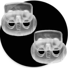 Bloqueurs stoppeurs plats transparents de lacets de…