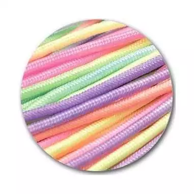 Lacets paracorde rainbow pastel pour vos chaussures