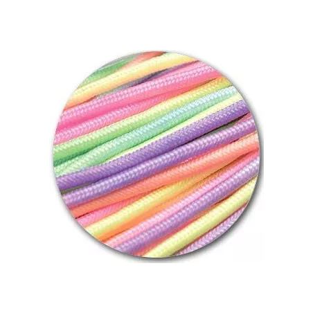 Lacets de chaussures multicolores, ronds, en couleur et…