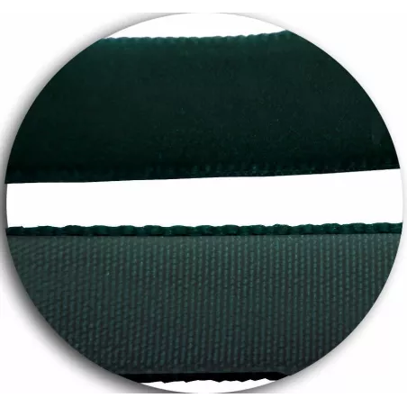 Lacets fins velours ras&nbsp;vert sombre pour vos chaussures