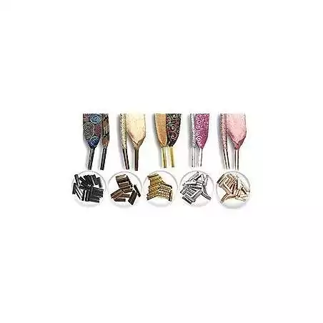 Lacets bicolores paracorde en noir & marron pour vos chaussures Lacets bicolores paracorde en noir & marron pour vos chaussures