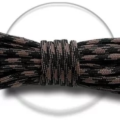 Lacets bicolores paracorde en noir & marron pour vos chaussures 2