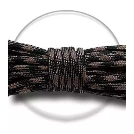 Lacets bicolores paracorde en noir & marron pour vos chaussures Lacets bicolores paracorde en noir & marron pour vos chaussures