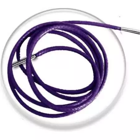 Lacets fins cirés en violet foncés pour vos chaussures