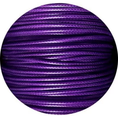 Lacets de chaussures fins cirés violets sur mesure en France