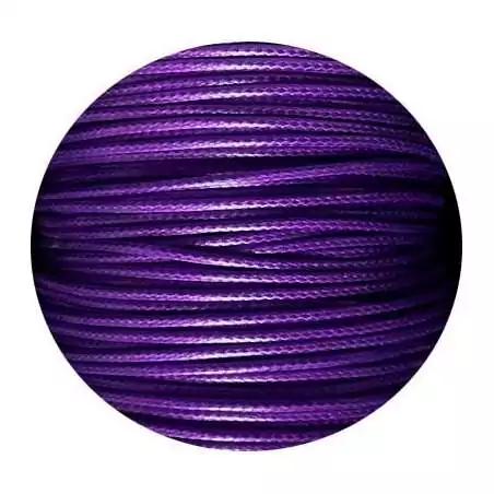 Lacets fins cirés en violet foncés pour vos chaussures