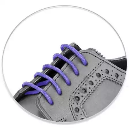 Lacets fins cirés en violet lavande pour vos chaussures Lacets fins cirés en violet lavande pour vos chaussures