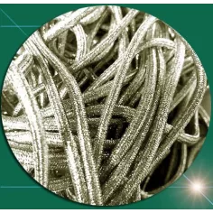 Lacets ronds&nbsp;champagne paillettes pour vos chaussures 2