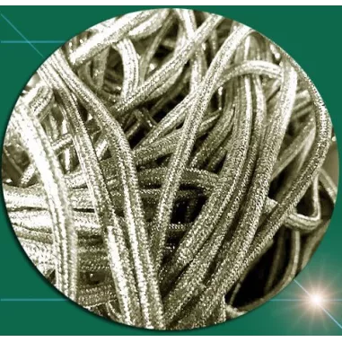 Lacets ronds&nbsp;champagne paillettes pour vos chaussures