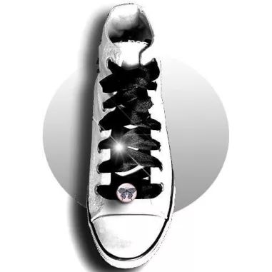 Décorations de lacets de chaussures crânes blancs…