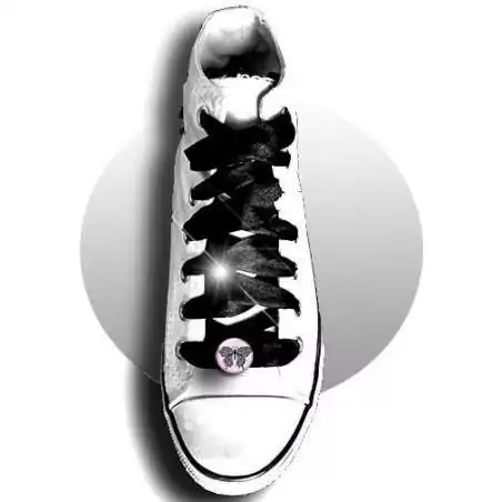 Envie de décorer vos chaussures ? Décorations roses papillon+dentelle