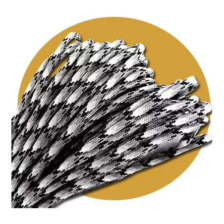 Lacets de chaussures noirs blancs bicolores ronds, en…