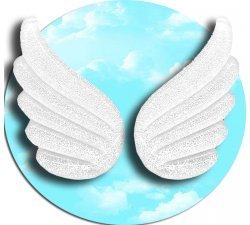 1 paire x ​décorations ailes d'anges