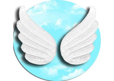 1 paire x ​décorations ailes d'anges