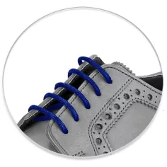 Lacets fins cirés en bleu roi pour vos chaussures 2