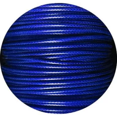 Lacets fins cirés en bleu roi pour vos chaussures