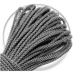 Lacets paracorde bicolores en noir & blanc pour vos chaussures