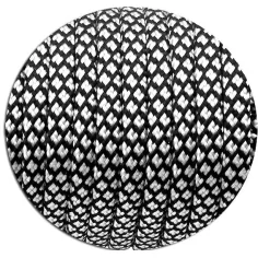 Lacets paracorde bicolores en noir & blanc pour vos chaussures 2