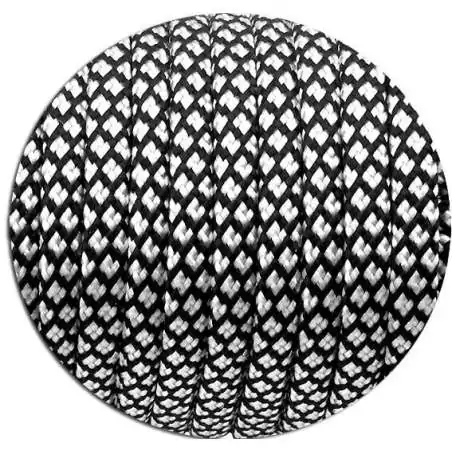 Lacets paracorde bicolores en noir & blanc pour vos chaussures