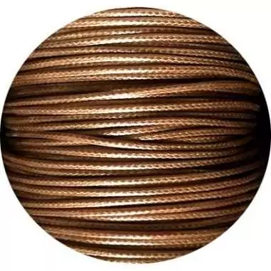 Lacets fins cirés en brun camel pour vos chaussures