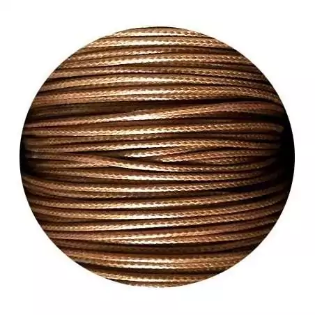 Lacets fins cirés en brun camel pour vos chaussures Lacets fins cirés en brun camel pour vos chaussures