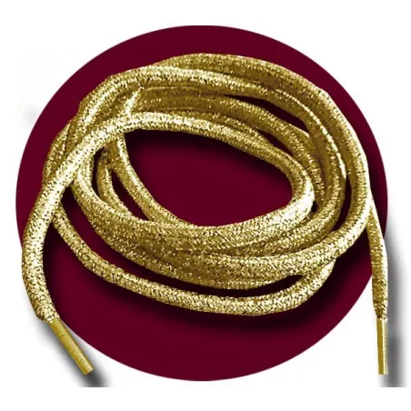 Lacets ronds or paillettes pour vos chaussures