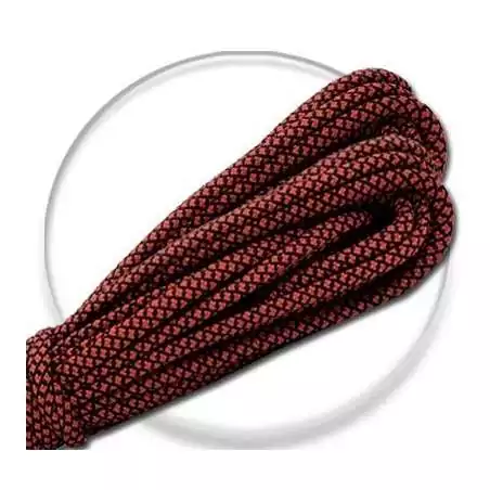 Lacets ronds paracorde en rouge basque et noir pour vos chaussures Lacets ronds paracorde en rouge basque et noir pour vos chaussures