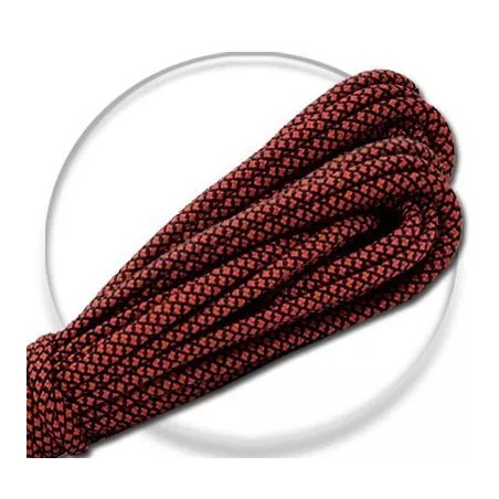 Lacets de chaussures noirs rouges, bicolores, ronds, en…