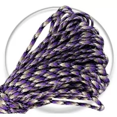 Lacets paracorde camouflage violets  pour vos chaussures