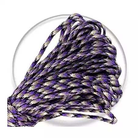 Lacets paracorde camouflage violets  pour vos chaussures