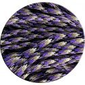 Lacets paracorde ronds camouflage violets