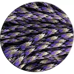 Lacets paracorde camouflage violets  pour vos chaussures 2