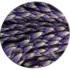 Lacets de chaussures noirs blancs bicolores ronds, en… 2