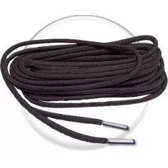 Lacets de chaussures gris acier foncé, ronds, en couleur…