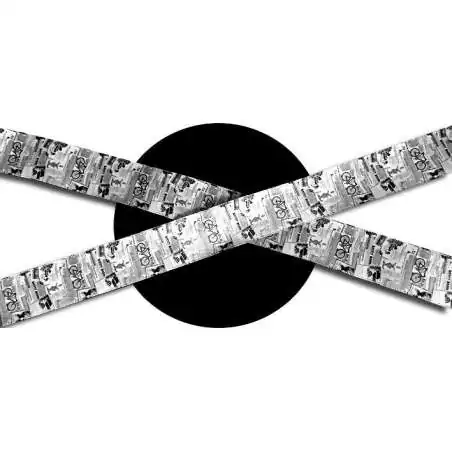 Lacets satin large newspaper vintage pour vos chaussures